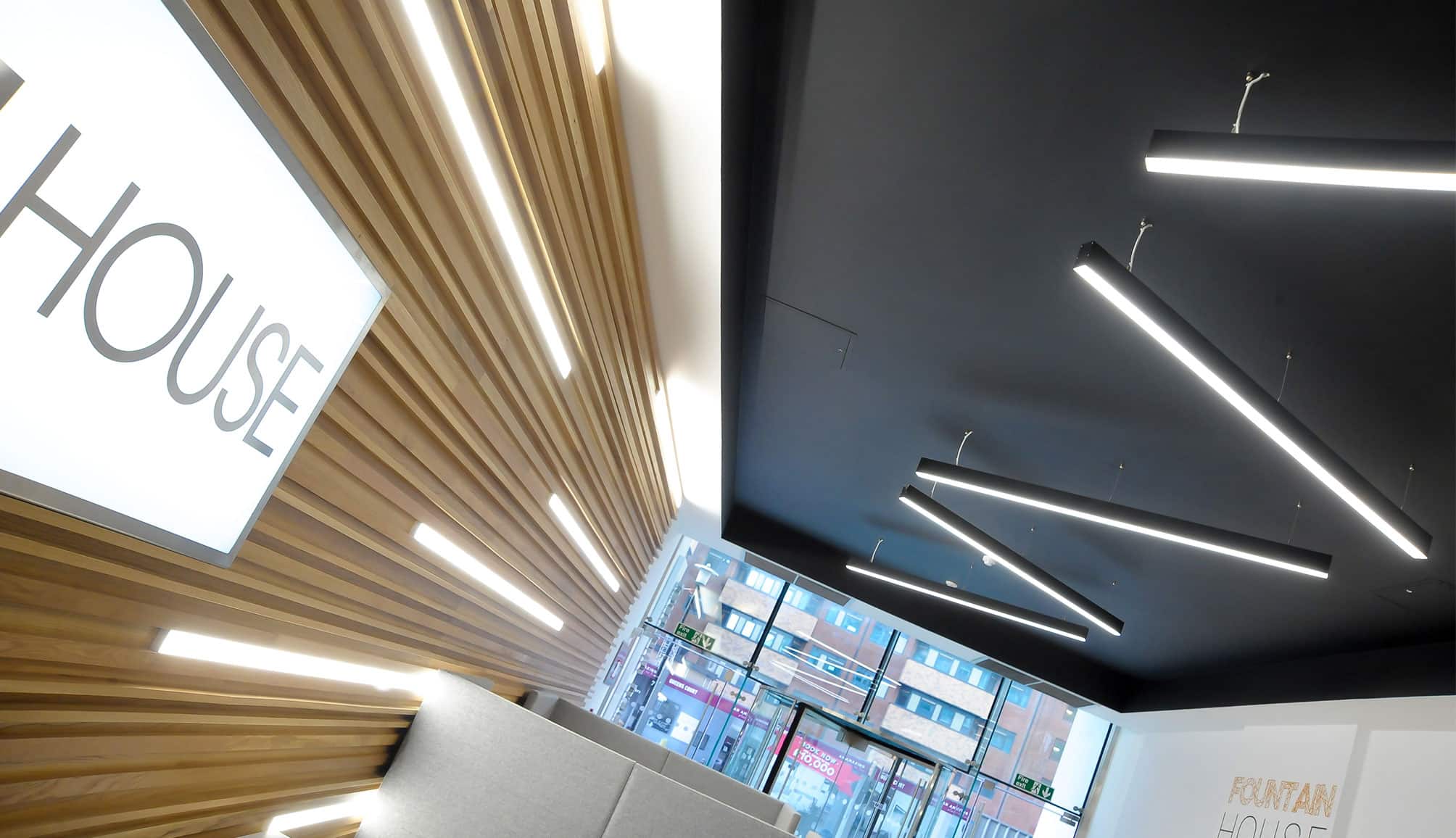 linear lighting for ceiling and walls