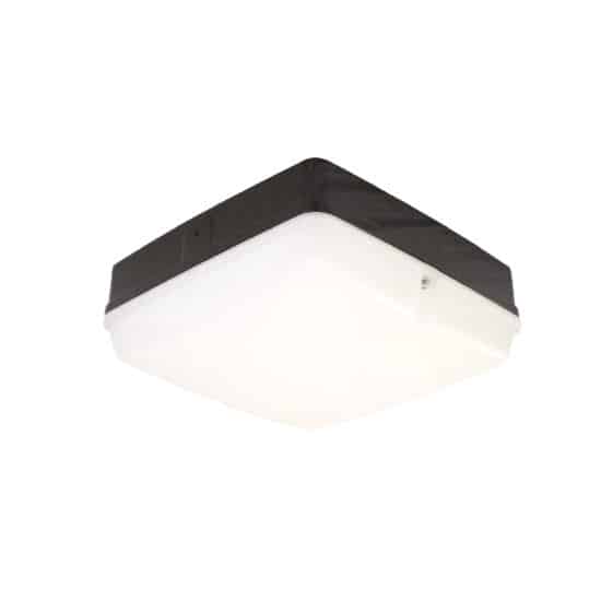 square bulkhead light with black frame