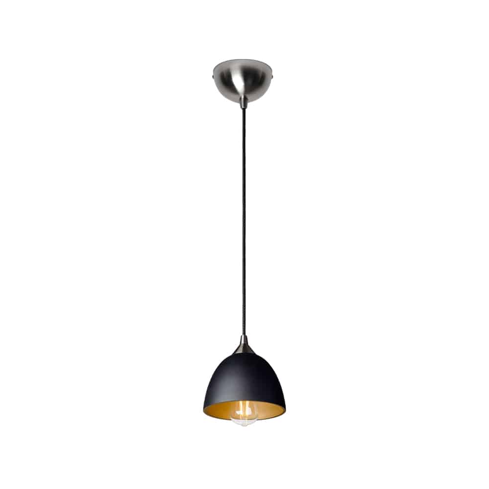 pendant lighting with gold inside