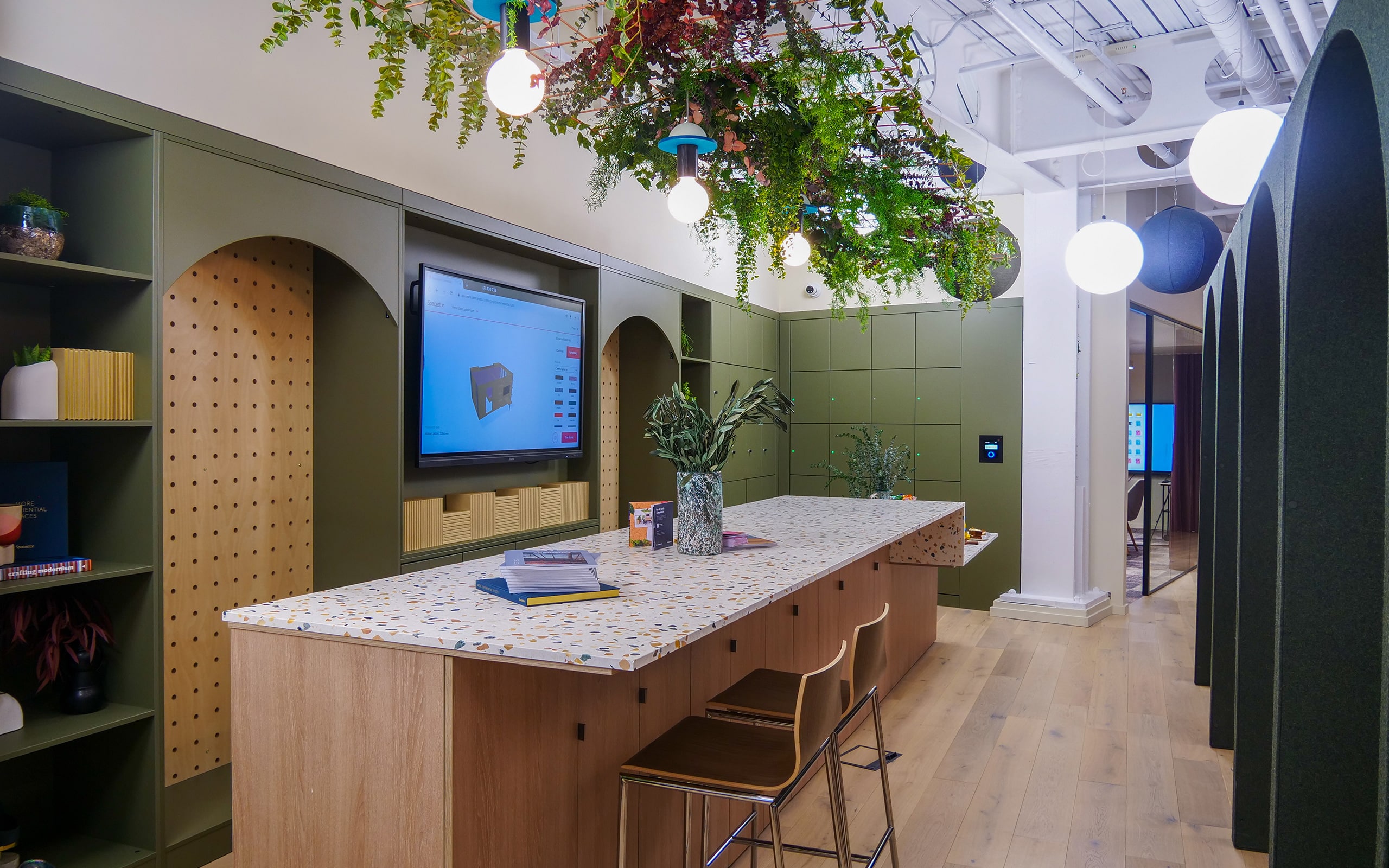 Biophilic LED Lighting in Luxury Commercial Offices and Showrooms