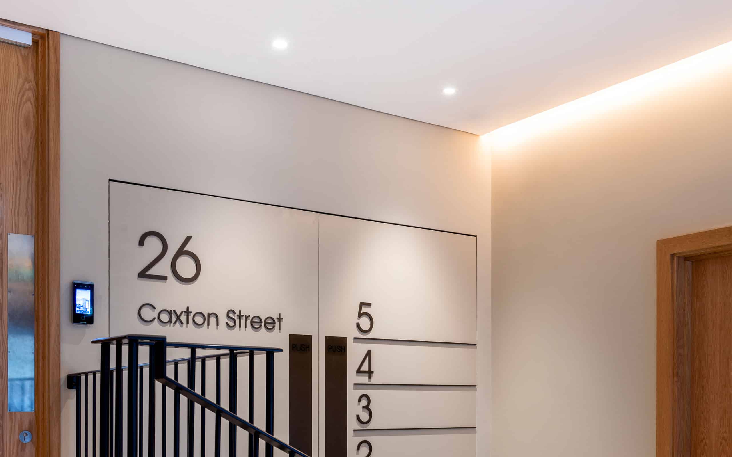 Casambi Wireless Lighting Control Featured in Stairwell of Luxury Office Building