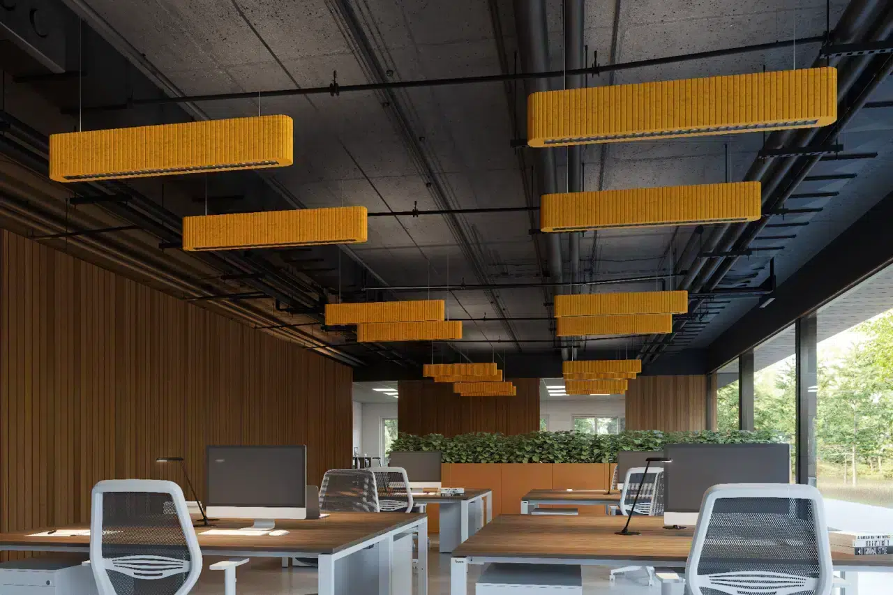 Pacifica acoustic lighting from Tranquila range by Mount Lighting & AllSfär