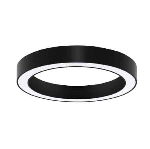 Halo surface mounted ring light in black